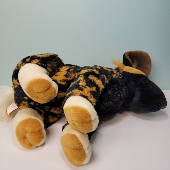 Wild Republic African Wild Dog Calico Hyena Plush Stuffed Animal Black Tan 14" - Picture 5 of 12